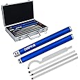 DEEFIINE Carbide Tip Wood Lathe Turning Tool Kit, Lathe Roughing and Finishing Hollow Tool Interchangeable Aluminum Alloy Han