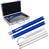 DEEFIINE Carbide Tip Wood Lathe Turning Tool Kit, Lathe Roughing and Finishing Hollow Tool Interchangeable Aluminum Alloy Han