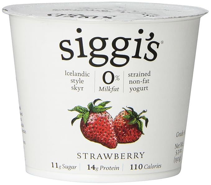 Siggis Skyr Strawberry Icelandic Style Yogurt 5 3 Ounce 12 Per Case Amazon Com Grocery Gourmet Food