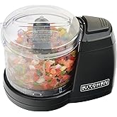 Kitchen Selectives Mini Food &amp; Vegetable Chopper, Electric, 1.5 Cups, Black | Electric Mini Food &amp; Vegetable Chopper for Onions &amp; Garlic, Dishwasher-Safe Parts, One-Touch Pulse Control