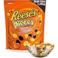 REESE'S Pieces Peanut Butter Bulk Candy, 1.36kg – Colorful Crunchy Candy for Valentine's Gifting & Snacking