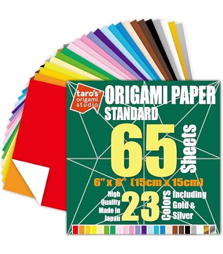 Amazon.com : [Taro's Origami Studio] Standard 6 Inch One Sided 23