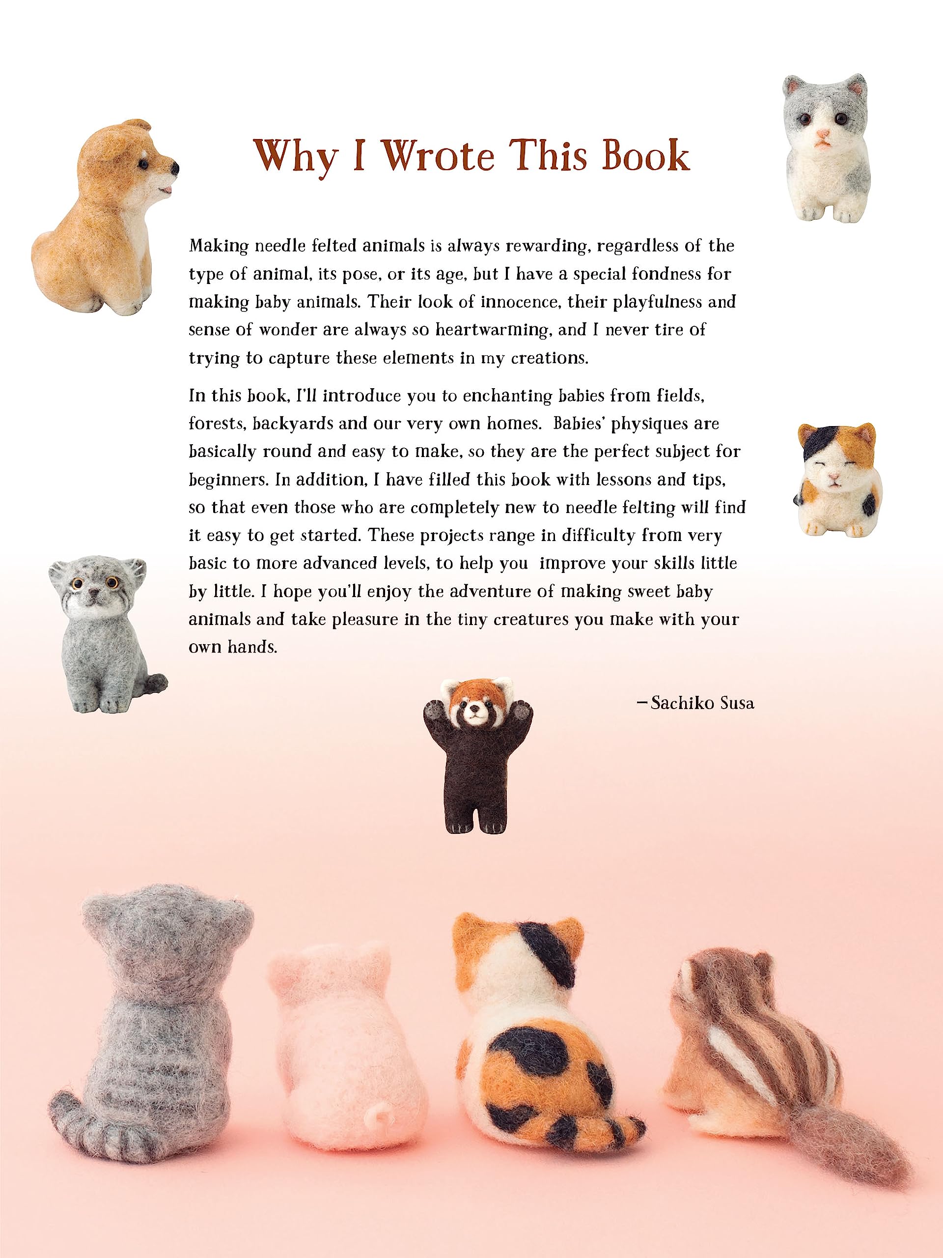 Irresistible Felted Baby Animals: Needle Felted Cuties from Puppies to Pandas (with Actual-Sized Diagrams)