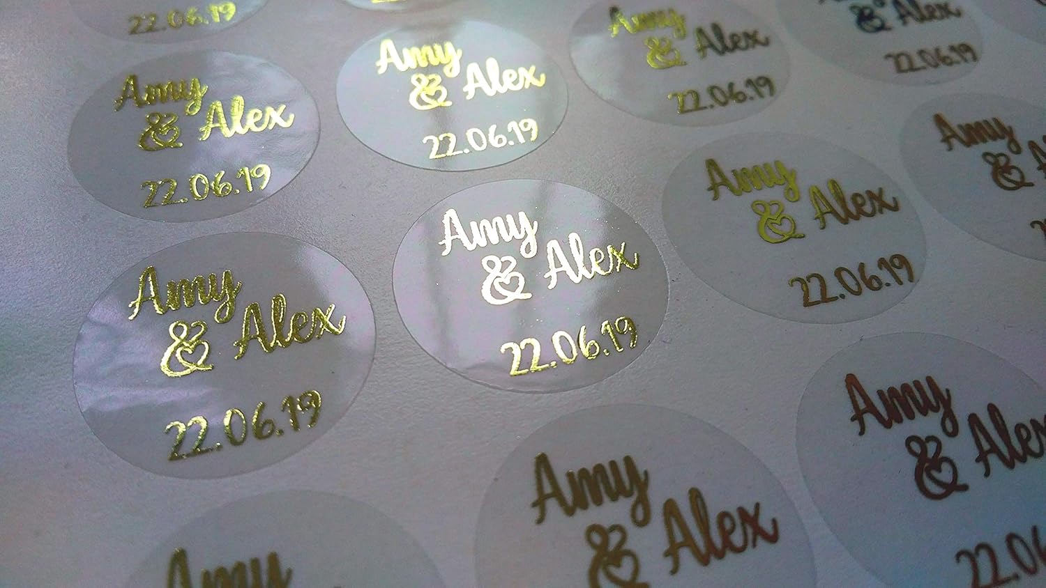 personalised clear stickers