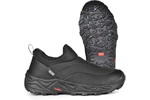 XPETI Winter Snow Casual Slip-on Loafers for Men Cocoon moc Waterproof Jungle Hiking Shoe,Easy Wear on/Off