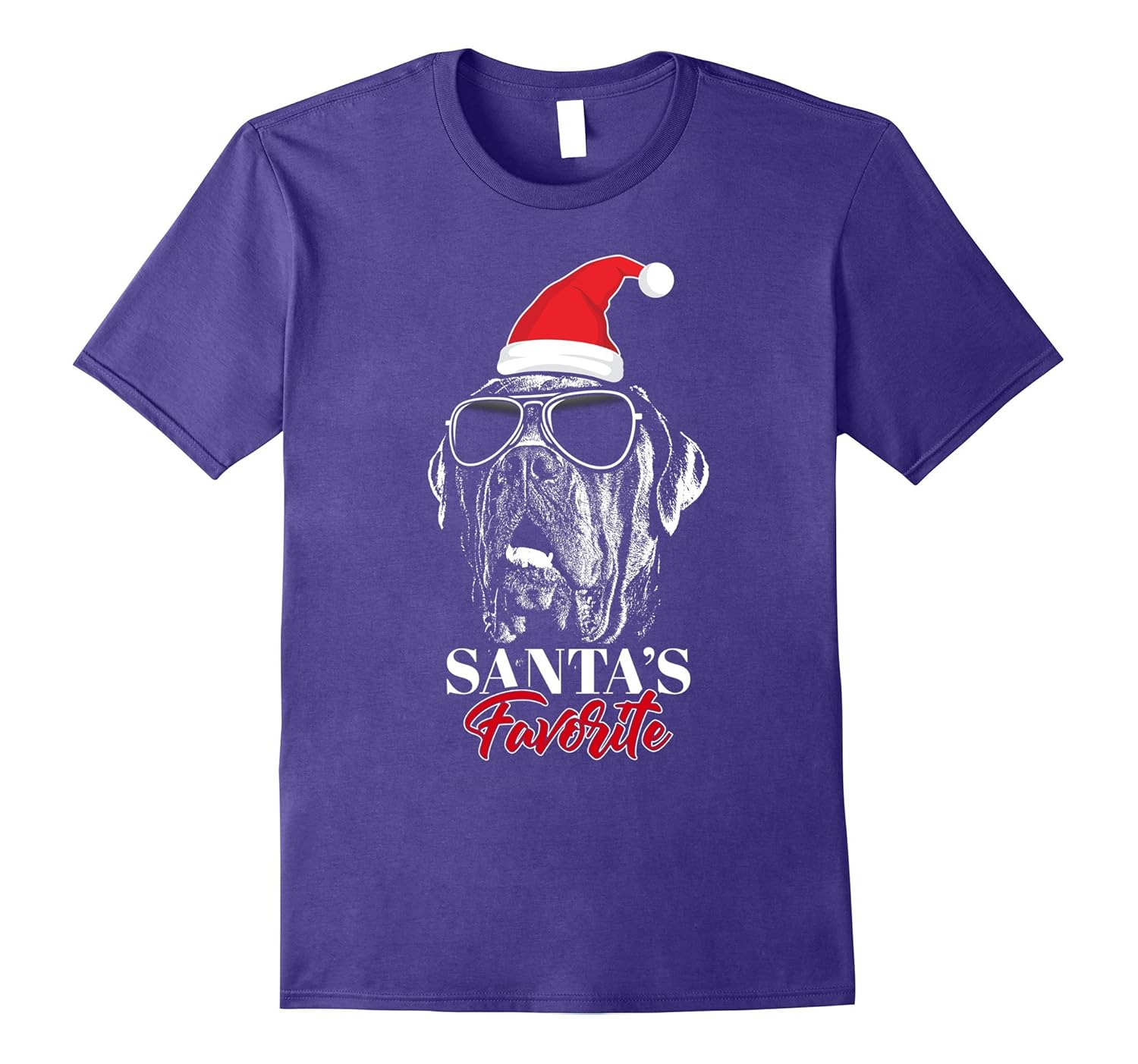 Cane Corso Santa's Favorite Funny Christmas T-Shirt-ANZ