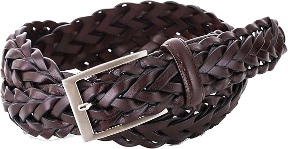 Amazon ダブルウッドジャパン ベルト 本革 メンズ カジュアルメッシュベルト M 01 ブラウン ベルト 通販