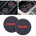 Sucoines Car Cup Coaster, 2PCS Universal Non-Slip Cup Holders, Compatible with GMC Series Car Cup Holder Coasters，Car Drink Coaster Holder Accessory, Black