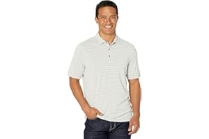 Cutter & Buck Short Sleeve Virtue Eco Pique Stripe Recycled Mens Big and Tall Polo