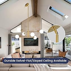 RUIYEY Modern Sputnik Chandeliers Light, 6-Light