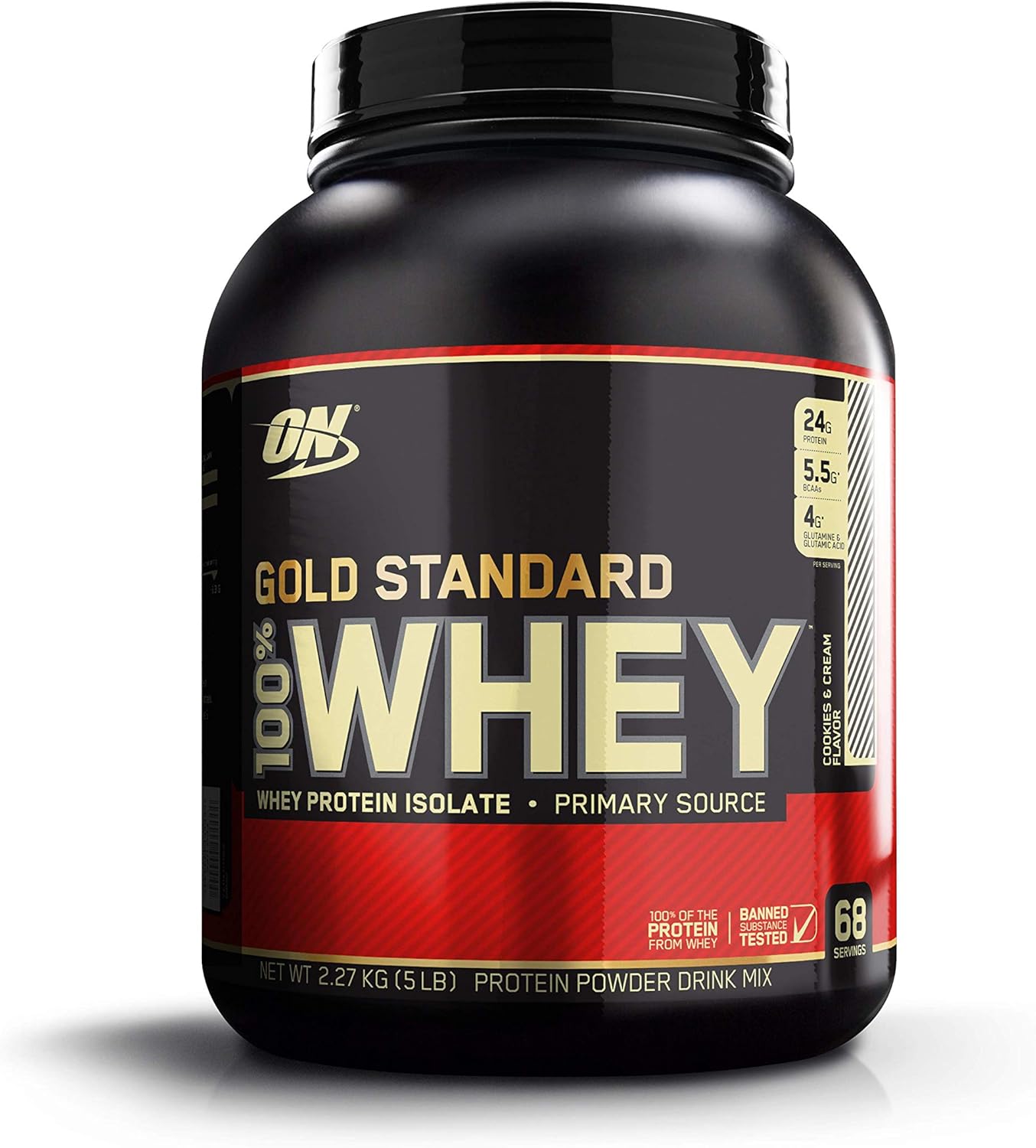 Optimum Nutrition Gold Standard 100 Whey Protein Powder, Cookies