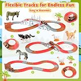 EUTOYZ Farm Animal Truck Toy Race Track Set for Boys Toddlers Age 2-6 Years view 5