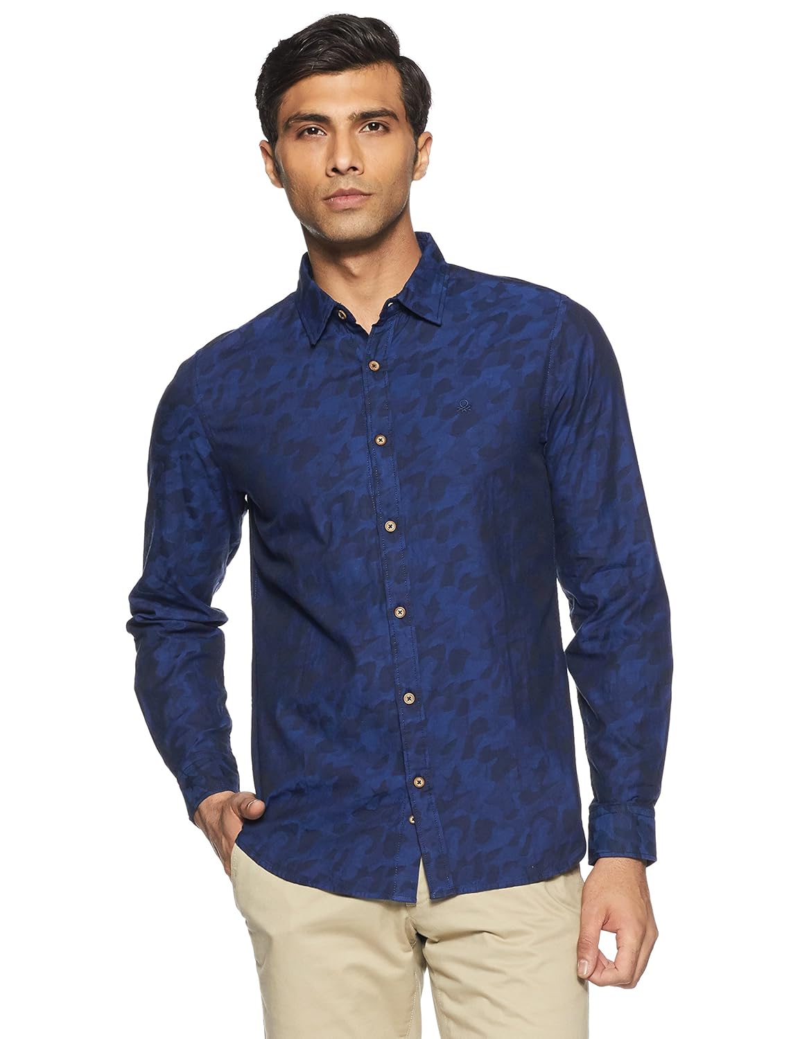 united colors of benetton men's dress shirt