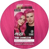 Splat Pink Chameleon Semi Permanent Hair Dye Box Kit with Bleach | 1 At-Home Application, Vegan &amp; Cruelty Free, with Oxide and Bleach for Women &amp; Men