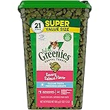 FELINE GREENIES Natural Dental Care Cat Treats Savory Salmon Flavor, 21 oz. Tub