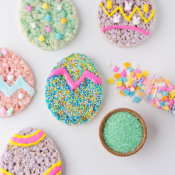 SWEETS INDEED SPRINKLES, 4 PACK, EDIBLE SPRINKLE MIX, PERFECT FOR CAKE DECORATIONS, BAKING, ICE CREAM, COOKIES, CUPCAKE TOPPER (EASTER)