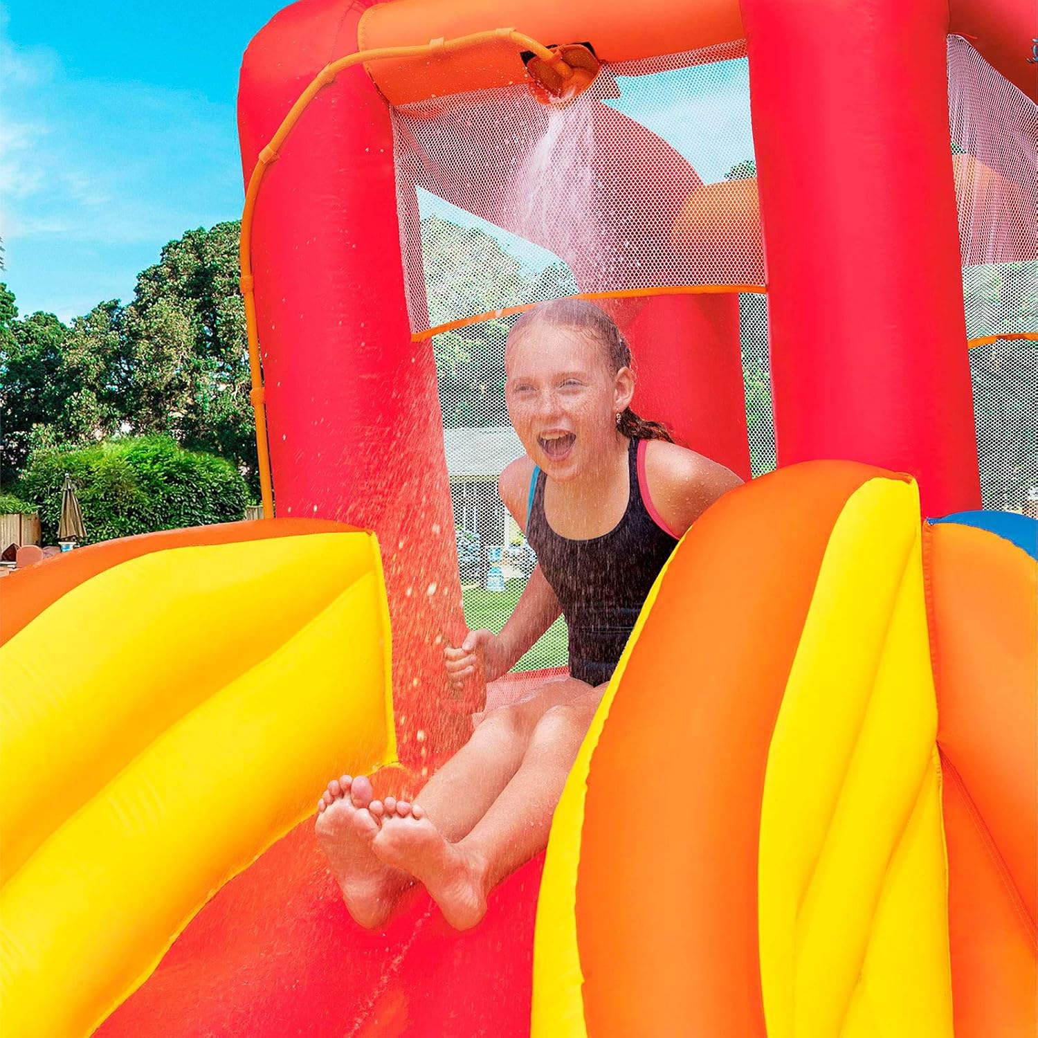 Bestway H2OGO! Splash Tower Water Park with Continuous Blower 366 x 337 x 241 cm, Colour, 366x337x241 cm - Image 5