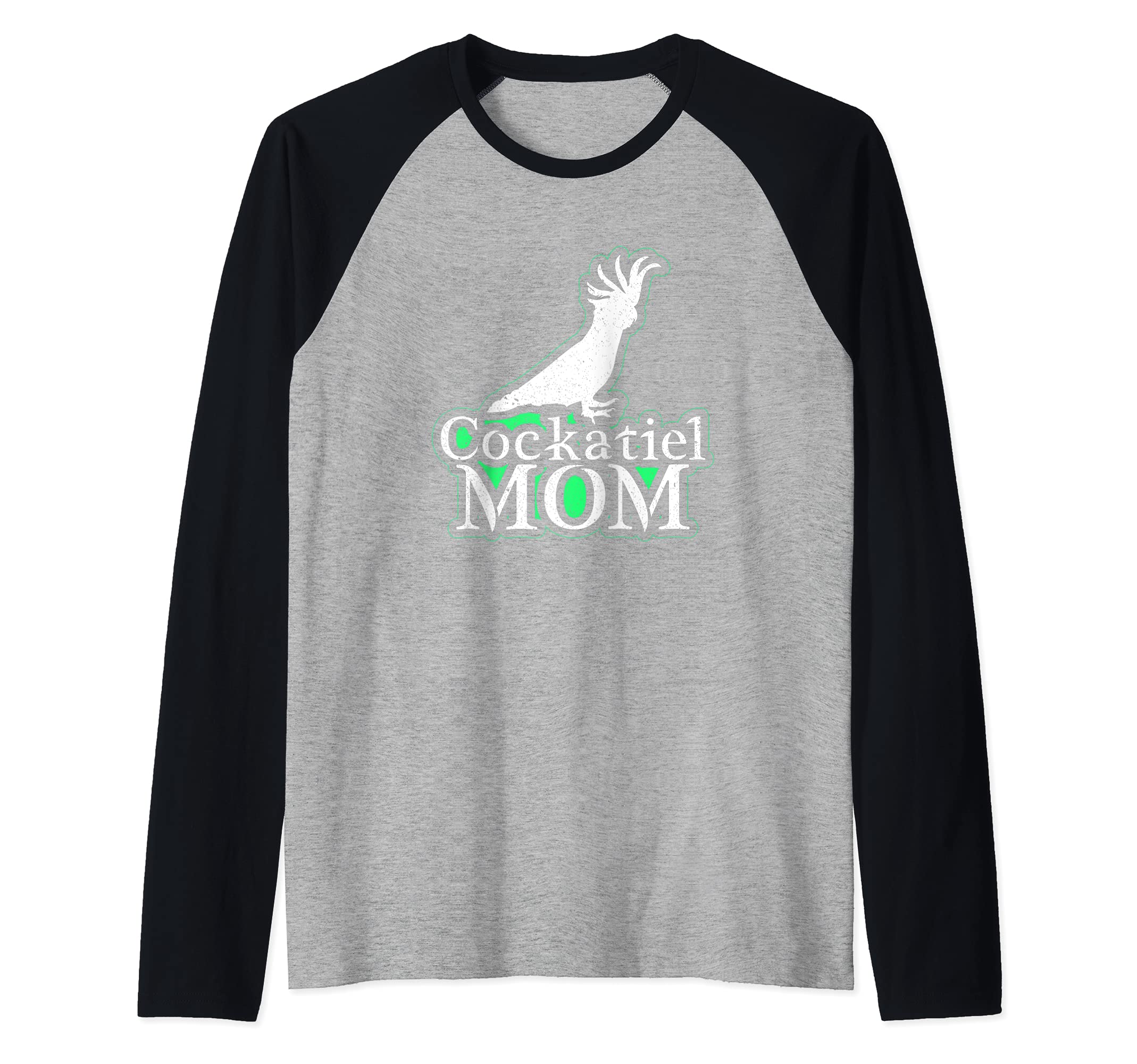 Cockatiel Mom Bird Mama Parrot Bird Owner Pet Raglan Baseball Tee