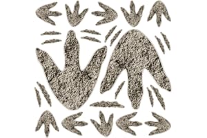 KFPPLXQ 90 Pcs Dinosaur Footprints for Floor Dinosaur Birthday Decorations Realistic Halloween Jurassic Park Decorations Wall Decals for Kids Classroom School Baby Nursery Bedroom 3 Sizes