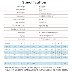 5.8GHz FPV VTX PIT/25/200/600/1000mW Switchable FPV