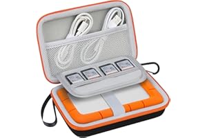 Lacdo Hard Drive Carrying Case for LaCie Rugged Mini/Rugged External Hard Drive Portable HDD 1TB 2TB 4TB 5TB USB 3.0 2.0 Hard
