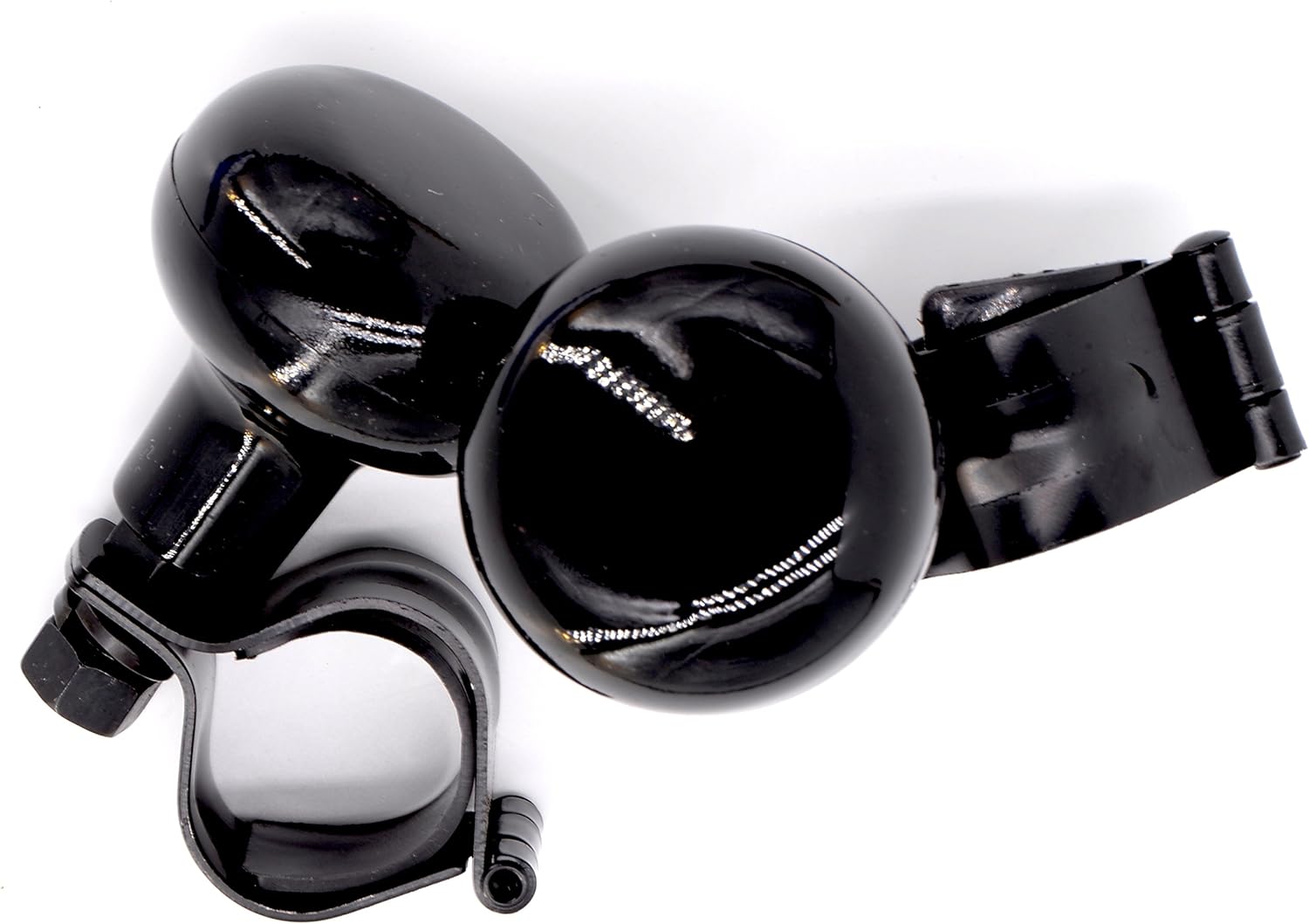 REBEL METTLE Power Handle [2 Pack] - Black - Car Steering Wheel Suicide Spinner Knob for All Vehicles [Car, Truck, Van, Forklift, Mower, Tractor, Farm/Heavy Equipment, etc.]- Easy Turn Steering Ball: Home & Kitchen
