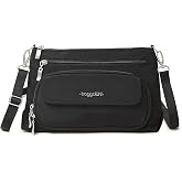 Baggallini Original Everyday 11x7.5 Crossbody Bags Rfid Protected Lightweight Nylon Zippered Travel Purse