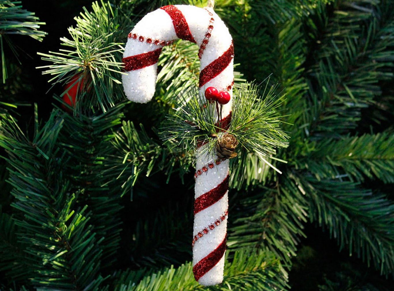 Amazon Eozy ステッキキャンディ クリスマス パーティー小物 吊り小物 クリスマスツリー飾り ドロップ オーナメント デコレーション 紅白 ドロップ おもちゃ