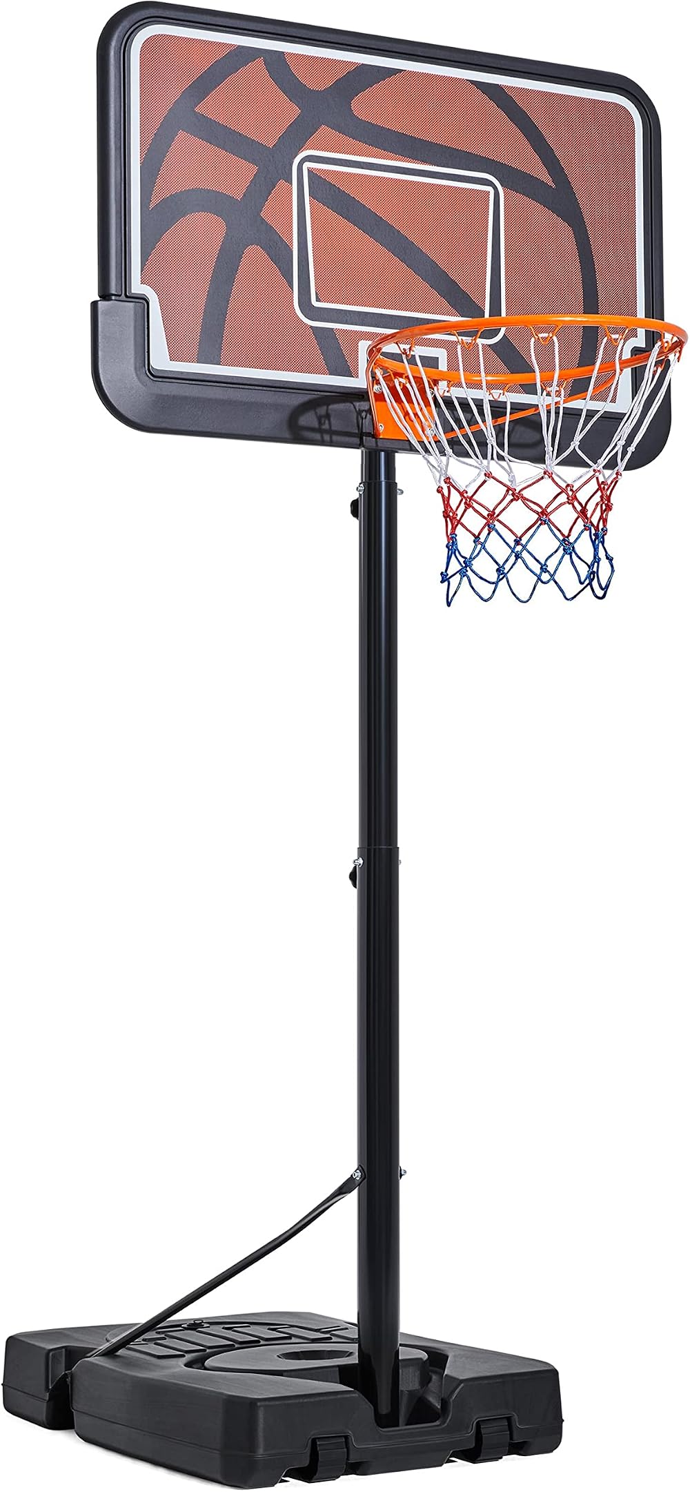 Yaheetech Portable Basketball Hoop Stand 7.6-10ft 44 Inch Backboard