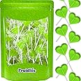 Fruidles Lollipops Mini Heart Shaped Flavored Delicious Lollipop, Individually Wrapped, 5g Lollipop (120 Lollipops, Green Apple)