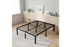 Novilla Queen Bed Frame, 14 Inch Metal Platform Bed Frame Queen Size with Storage Space Under Bed, Heavy Duty Steel Slat Support, Easy Assembly, No Box Spring Needed