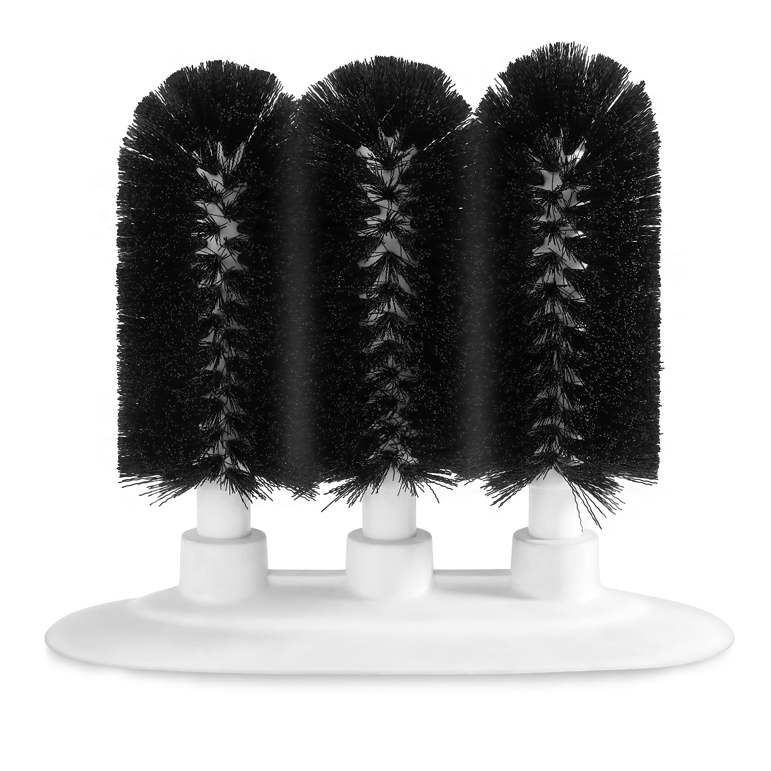 Photo 1 of New Star Foodservice 54484 Triple Brush Bar Glass Washer - 3 Brushes - Suction Base, Non-Battery