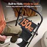VonHaus 3 Step Ladder – Premium Folding Step Stool 150kg Steel Anti Slip view 4