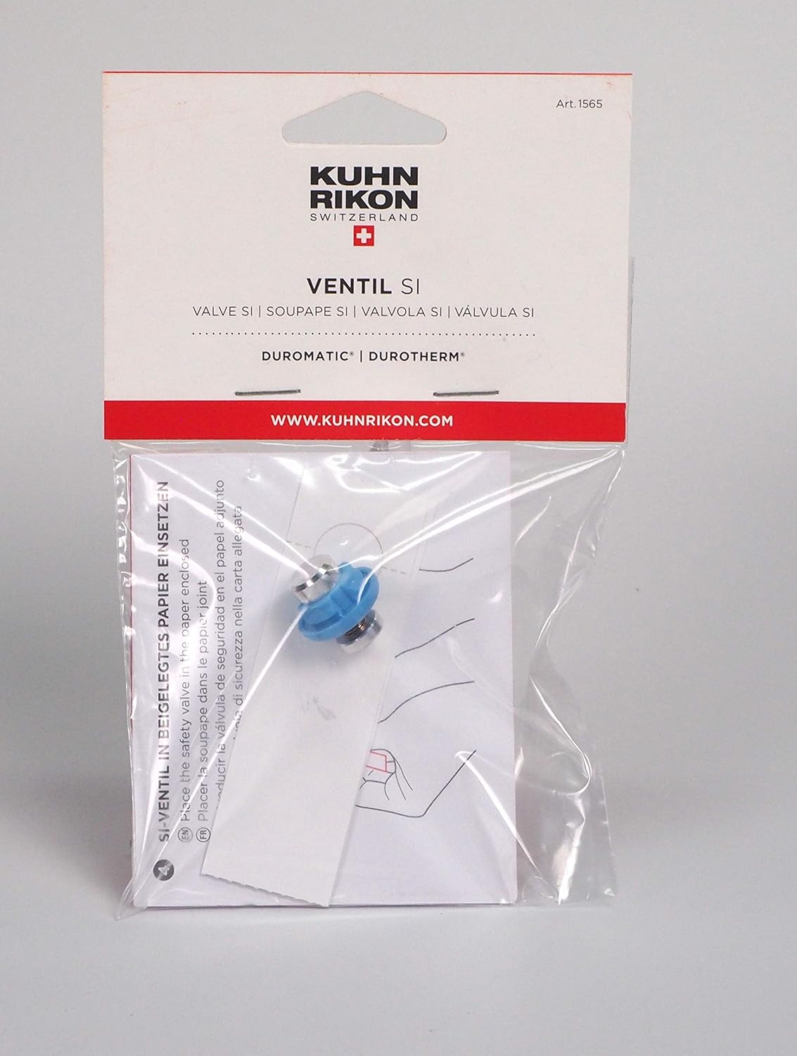 Sanfor 70125 Pack 5 Safety Valve DUROMATIC R-1565, Steel, Silver