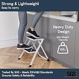 Home Vida 2 Step Ladder Heavy Duty Steel Portable Folding 150kg Max view 3