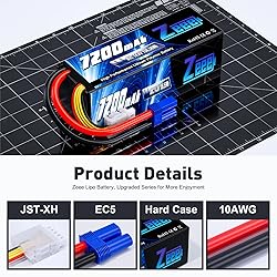Zeee 4S Lipo Battery 7200mAh 14.8V 80C with EC5