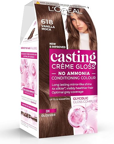 L'Oreal Casting Crème Gloss 618 Vanilla Mocha Hair Colour 32 Washes