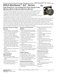 Ultrasonic Sensor for Robots, People