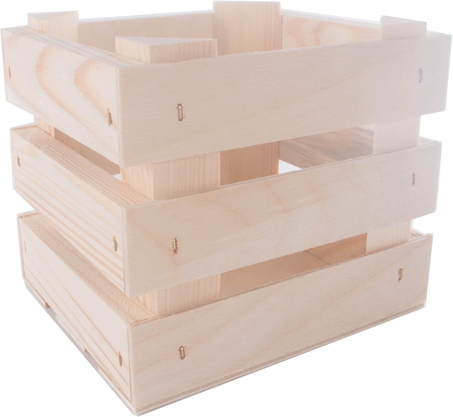 Small Space Wooden Box Display Shelf Retail Present Box Plain Wood Diy 14 X 12 X 12 3 Cm Amazon De Kuche Haushalt