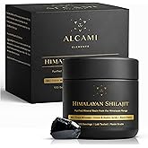 Alcami Premium Himalayan Shilajit Resin - High Potency Gold Grade Shilajit for Men & Women | 100 Servings | 85+ Trace Minerals | 75%+ Fulvic Acid | Lab Tested | 50 Grams | Spoon Included