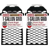R008 Snap Screen Bucket Grid, 1 Gal, 9 in L X 5 in W, Polypropylene, Green (Тwo Рack) F