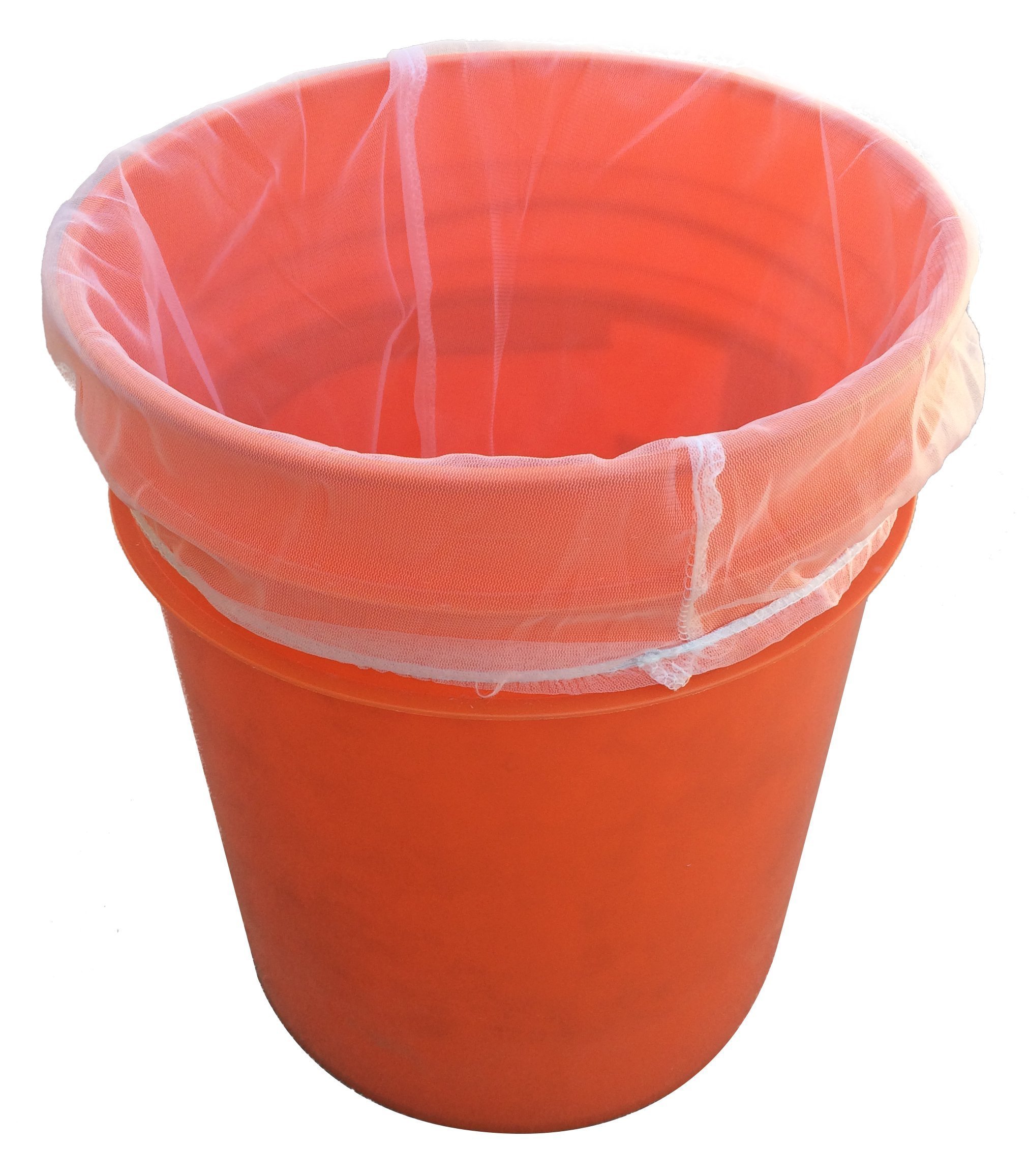 Pack of 25 Paint Strainer White Mesh Bag Filters with Elastic Top