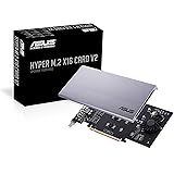 ASUS Hyper M.2 X16 PCIe 3.0 X4 Expansion Card V2 Supports 4 NVMe M.2 (2242/2260/2280/22110) Upto 128 Gbps for Intel VROC and 