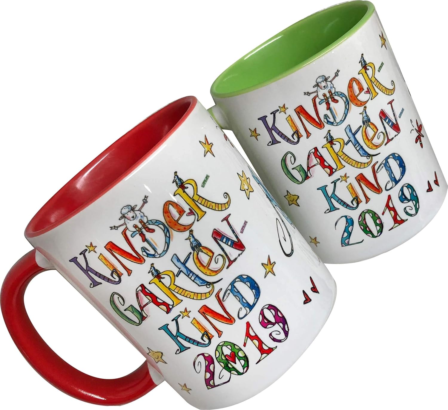 Handmade Produkte Kindergarten-Tasse mit Namen Kindergartenkind 2019