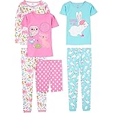 Simple Joys by Carter's girls 6-piece Snug Fit Cotton Pajama Set