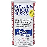 Yerba Prima Psyllium Husk, 12 Ounce - Colon Cleansing Fiber Supplement, for Heart Health, Natural Support for Gut Health, Veg