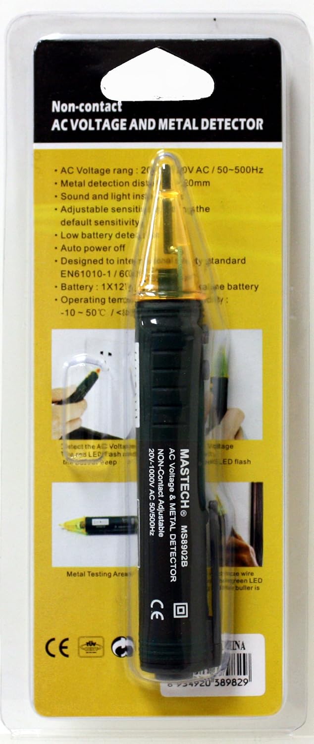 Amazon.com: MASTECH ms8902b sin contacto detector de voltaje ...