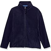 Amazon Essentials Boys and Toddlers' Polar Fleece Full-Zip Mock Jacket