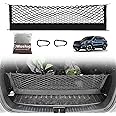 Muslogy Envelope Style Trunk Cargo Net Compatible with 2021-2024 2025 Kia Sorento Accessories Custom Fit Trunk Organizer Upgraded Mesh Storage Luggage Net with Metal Hooks