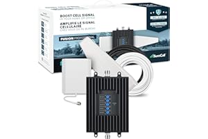SureCall Fusion Professional Cell Phone Signal Booster up to 8000 sq ft | Pro-Grade, Yagi Panel Antennas | Multi-User Boosts All Carriers, Verizon, AT&T, Sprint, T-Mobile | FCC Approved, USA Company
